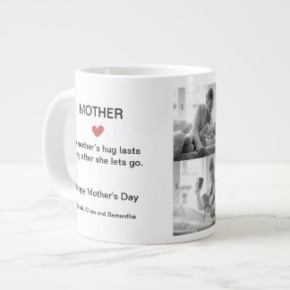 Taza De Café Gigante Mug de Collage de fotos Jumbo Personalizado