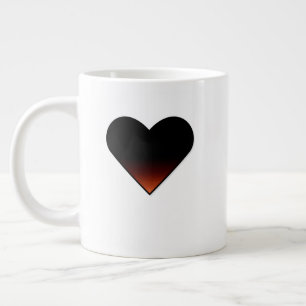 Taza De Café Gigante Mug de corazón grande