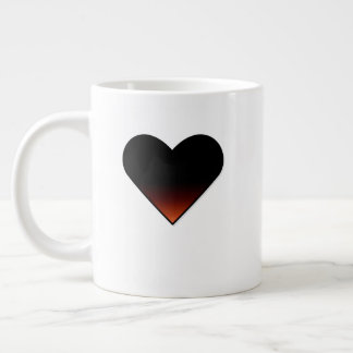 Taza De Café Gigante Mug de corazón grande