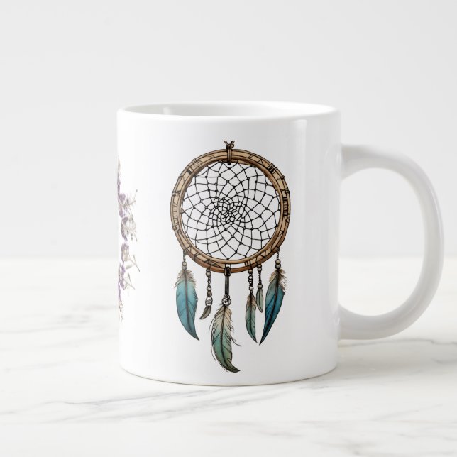 Taza De Café Gigante Mug de diseño de Dreamcatcher (Derecha)