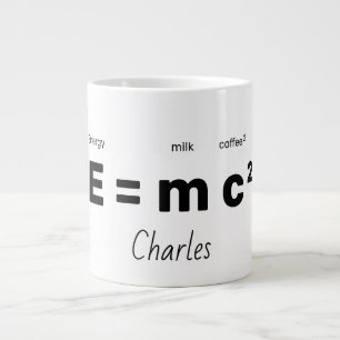 Taza De Café Gigante Mug de ecuación de energía