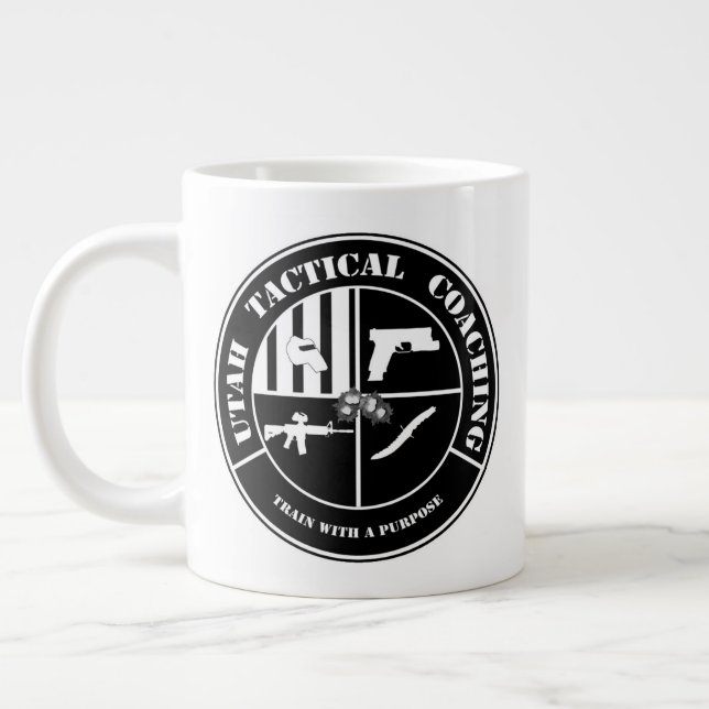 Taza De Café Gigante Mug. de entrenamiento táctico Utah 20oz (Izquierda)