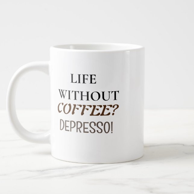 Taza De Café Gigante Mug de especialidad (Izquierda)