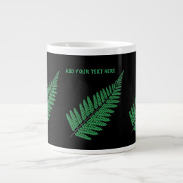 Taza De Café Gigante Mug de especialidad fern de Nueva Zelanda