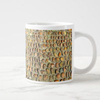 ¡Mug de especialidad Jumbo! Motif de Piedra Único!