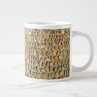 Taza De Café Gigante ¡Mug de especialidad Jumbo! Motif de Piedra Único!