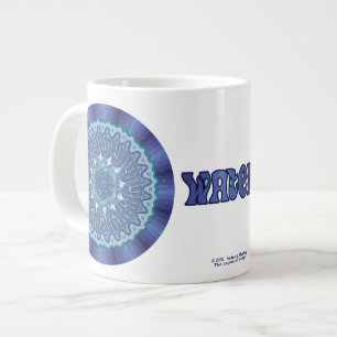 Taza De Café Gigante Mug de especialidad Mandala en agua