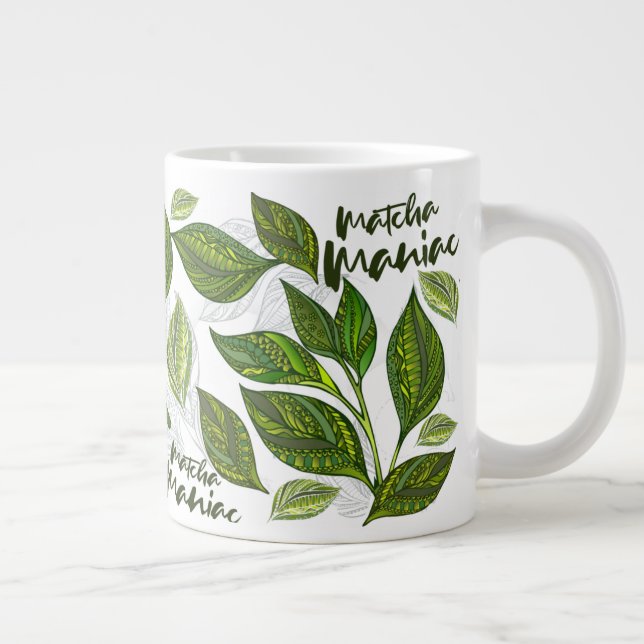 Taza De Café Gigante Mug de especialidad Matcha Lover Jumbo Size (Derecha)