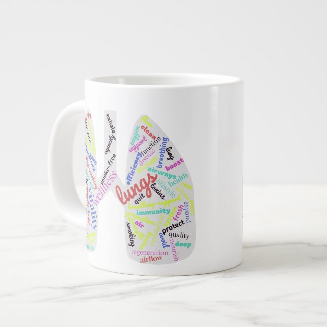 Taza De Café Gigante Mug de especialidad para no fumadores (Izquierda)