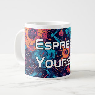 Taza De Café Gigante Mug de especialidad V-Pulse 1