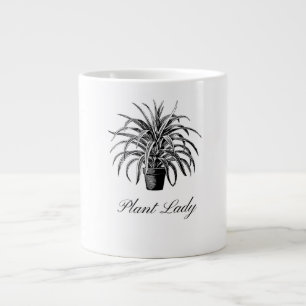 Taza De Café Gigante Mug de especies negras y blancas
