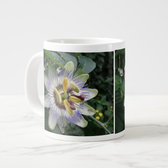 Taza De Café Gigante Mug de flores de pasión (Izquierda)