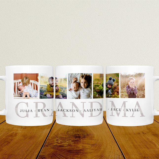 Taza De Café Gigante Mug de fotos personalizadas de la abuela (Subido por el creador)