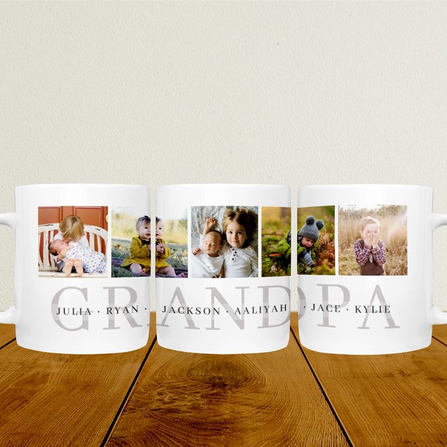 Taza De Café Gigante Mug de fotos personalizadas del abuelo (Subido por el creador)