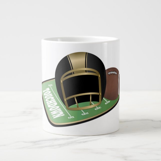 Taza De Café Gigante Mug de fútbol (Frente)
