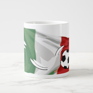 Taza De Café Gigante Mug de fútbol italiano