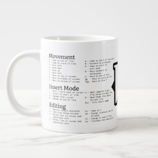 Taza De Café Gigante Mug. de hojas de chate VIM
