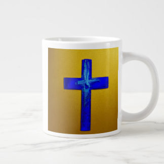 Taza De Café Gigante Mug de la Cruz Azul Eléctrica
