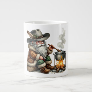 Taza De Café Gigante Mug de la especialidad Cowboy Gnome Mug