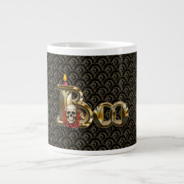 Taza De Café Gigante Mug de la especialidad de Candle Boo Halloween