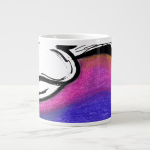 Taza De Café Gigante Mug. de la especialidad de esbozo del cuerpo