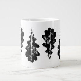 Taza De Café Gigante Mug de la especialidad de impresión de hojas de ro