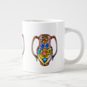 Taza De Café Gigante Mug de la especialidad de la cara feliz