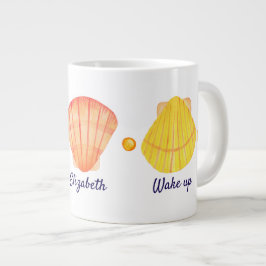 Taza De Café Gigante Mug de la especialidad de la concha acuática