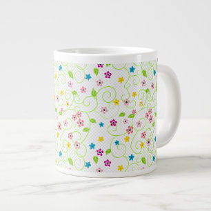Taza De Café Gigante Mug de la especialidad de las flores de bonito Pas