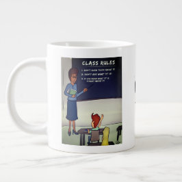 Taza De Café Gigante Mug de la especialidad de reglas de clase