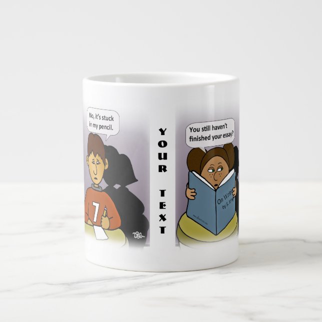 Taza De Café Gigante Mug de la especialidad de Stuck (Frente)