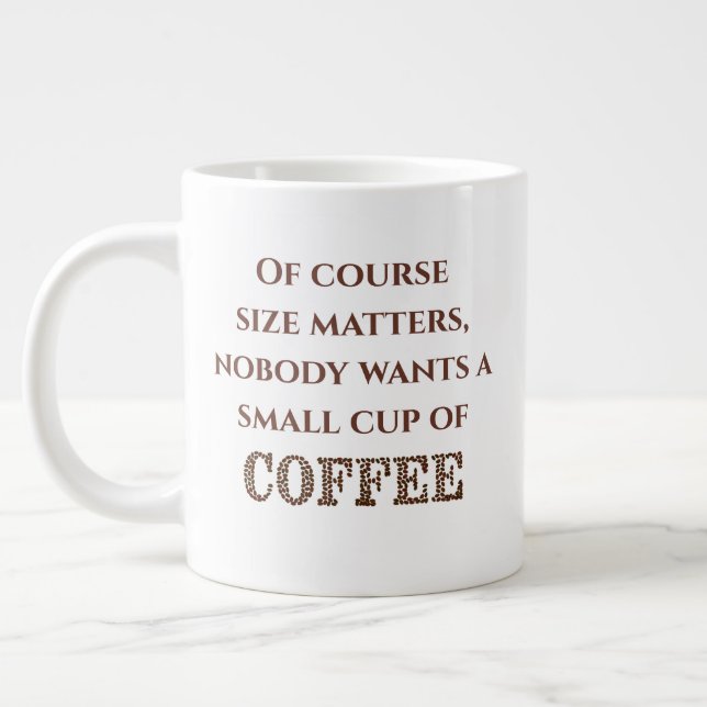 Taza De Café Gigante Mug de la especialidad del café humorístico (Izquierda)