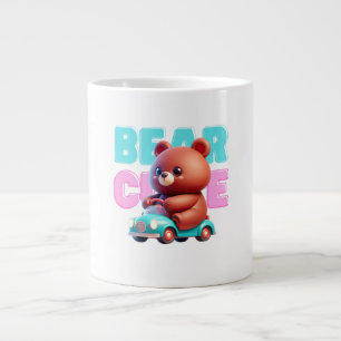 Taza De Café Gigante Mug de la especialidad del oso lindo