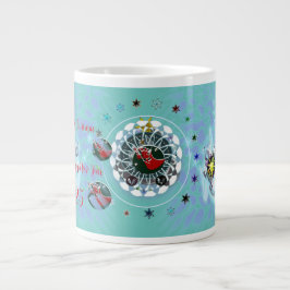 Taza De Café Gigante Mug de la especialidad del viento navideño