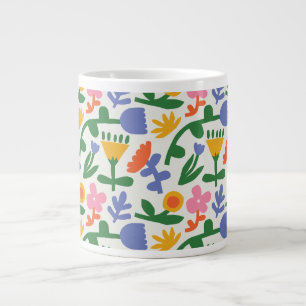 Taza De Café Gigante Mug de la especialidad floral Spring Fun