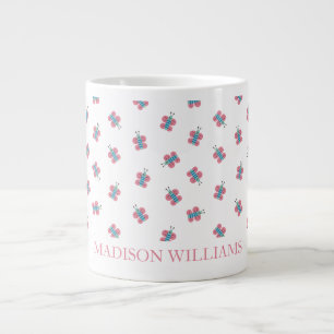Taza De Café Gigante Mug de mariposa personalizada   Personalizado de c