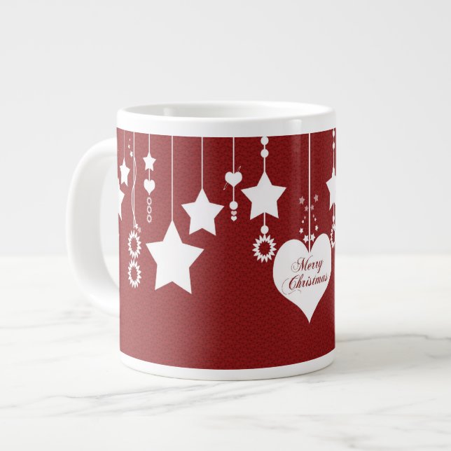 Taza De Café Gigante Mug de Navidades de copo de nieve (Izquierda)