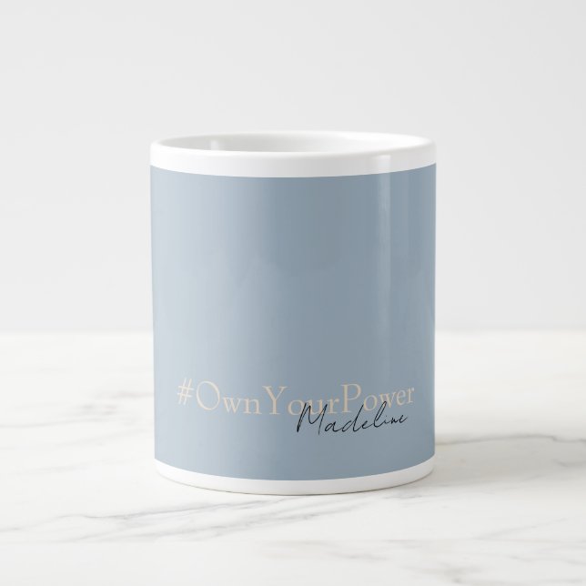 Taza De Café Gigante Mug de nombre personalizado - regalo de empoderami (Frente)