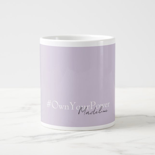 Taza De Café Gigante Mug de nombre personalizado - regalo de empoderami (Frente)