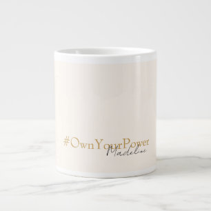 Taza De Café Gigante Mug de nombre personalizado - regalo de empoderami