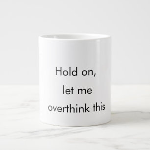Taza De Café Gigante Mug de Overthinker - Ansiedad en una copa