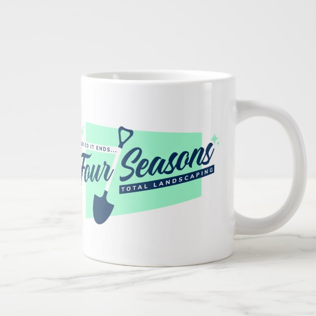 Taza De Café Gigante Mug. de paisajismo total de cuatro temporadas (Derecha)