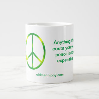 Taza De Café Gigante Mug de paz