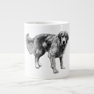 Taza De Café Gigante Mug de perro cómico espeluznante