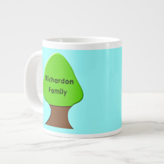 Taza De Café Gigante Mug de Personalizable de árbol familiar
