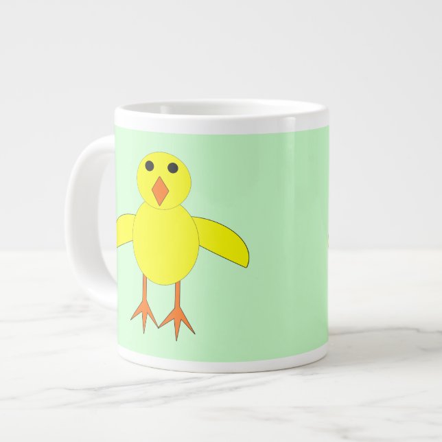 Taza De Café Gigante Mug de pollo de Pascua (Izquierda)