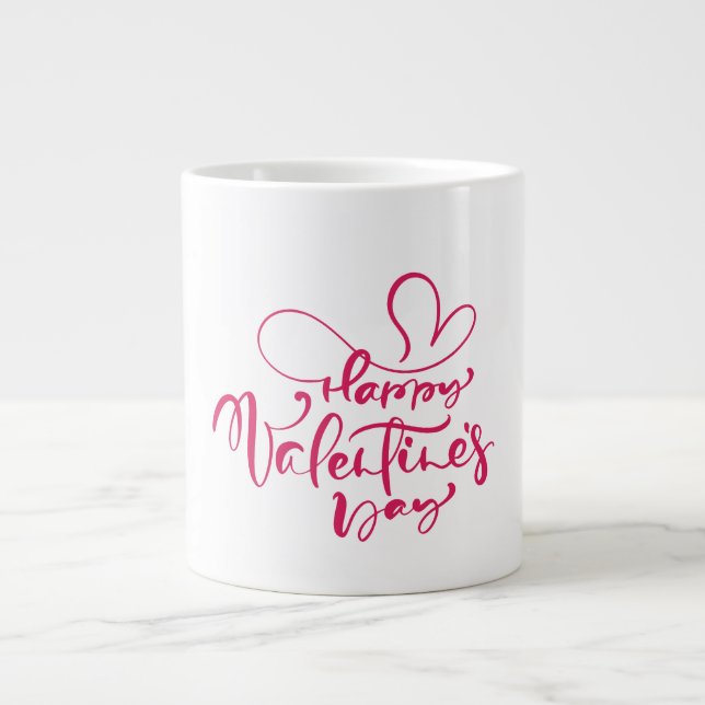 Taza De Café Gigante Mug de regalo de San Valentín (Frente)