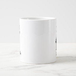 Taza De Café Gigante Mug de triunfo gigantesco en negro