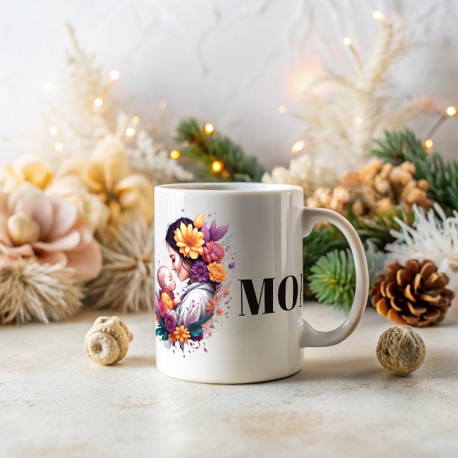 Taza De Café Gigante Mug del día de las madres supermamás (Subido por el creador)