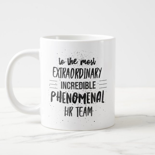Taza De Café Gigante Mug del equipo de recursos humanos (Izquierda)